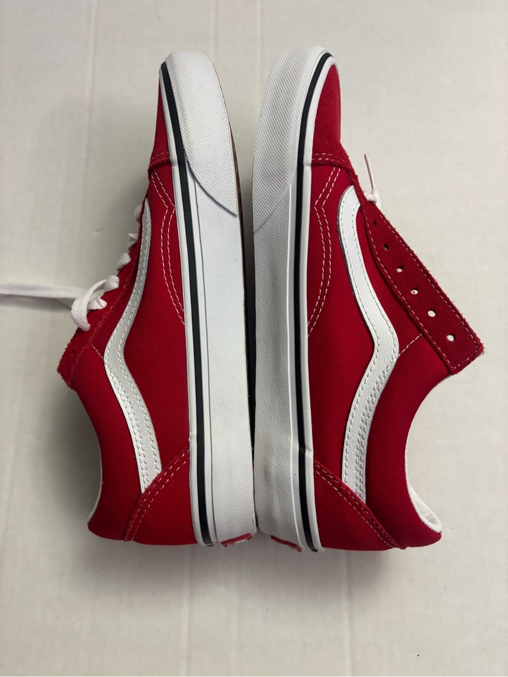 New! Vans off the wall Old School sneaker size W7 M5.5 Red - Picture 5 of 7